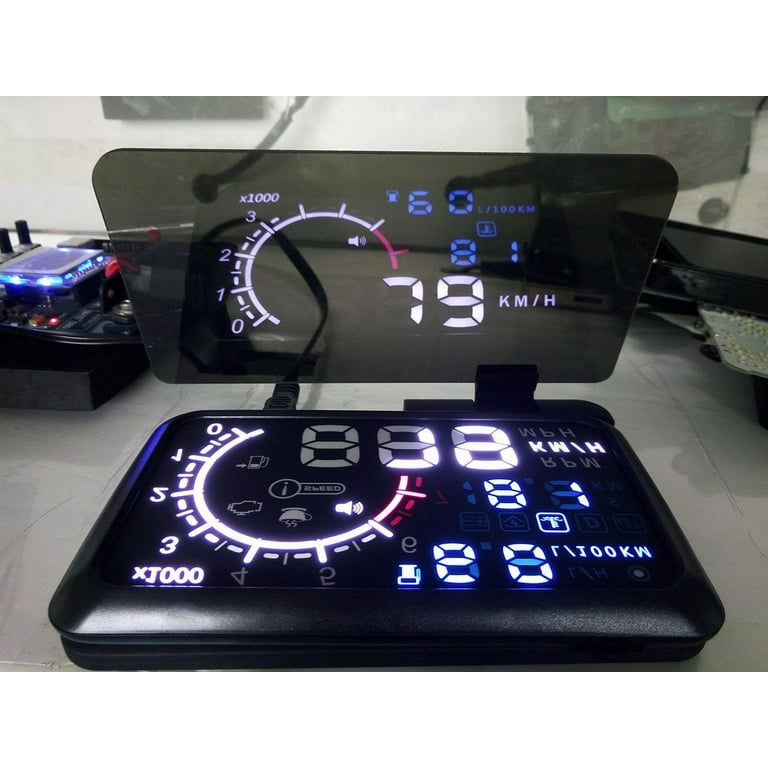 Riloer 6 Universal Car HUD Display Head Up Display Projector Phone Support  GPS Navigation