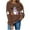 Brown, variant on Oalirro Halloween Sweatshirt Fall Long Sleeve Funny Ghost Crewneck Spooky Raglan Graphic Pullover Shirts