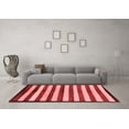 thumbnail image 3 of Ahgly Company Machine Washable Indoor Square Oriental Red Modern Area Rugs, 7' Square, 3 of 4