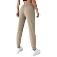 thumbnail image 3 of Rosvigor Joggers for Women Elastic Waist Sweatpants Tapered Pants Workout Lounge Trousers with Pockets, 3 of 7
