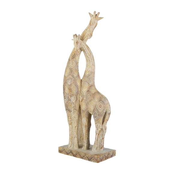 Estatua de jirafa, estatuilla de resina, regalo ornamental, artesanía coleccionable, decoración creativa de mesa, escultura de Animal para estante,