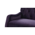 thumbnail image 6 of Xander Tufted Sofa Metal Casters Purple, 6 of 11