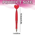 thumbnail image 3 of Heart Shaped Retractable Ballpoint Pen, Cute Multi-Color Plastic Gel Pen, Smooth Writing Pen for Office, Home, and Personal Stationery Use, 1Pc, Multicolor, Lightweight & Durable(Red,5.3x0.5"), 3 of 8