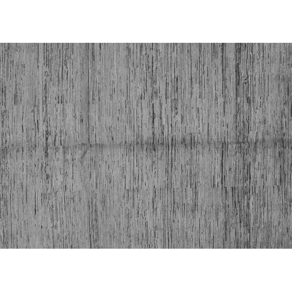 Ahgly Company Indoor Rectangle Abstract Gray Modern Area Rugs, 4' x 6'
