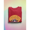 thumbnail image 3 of Proud Ally Happy Racoon Sweatshirt Women -Smartprints Designs, Female XX-Large, 3 of 4