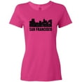 thumbnail image 3 of Inktastic San Francisco Skyline with Grunge Women's T-Shirt, 3 of 5