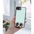 thumbnail image 5 of WIRESTER Shockproof Soft Rubber Cover Case for Apple iPhone 16e 6.1" 2025, Animal Merle Aussie Australian Shepherd Dog On Aero Blue Background, 5 of 5
