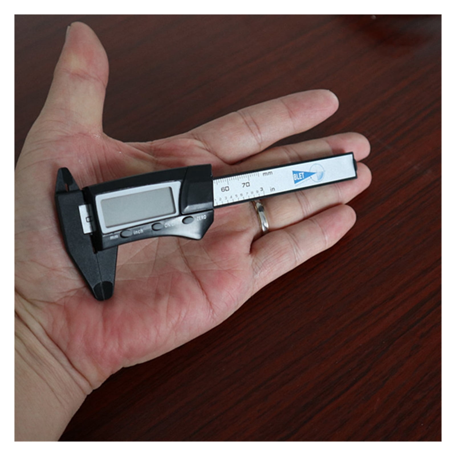 Vernier Calipers Plastic Gauge Micrometer Ruler Measuring Tools Instrument 70mm Electronic Digital Caliper Carbon Fibre ,Complete Kit