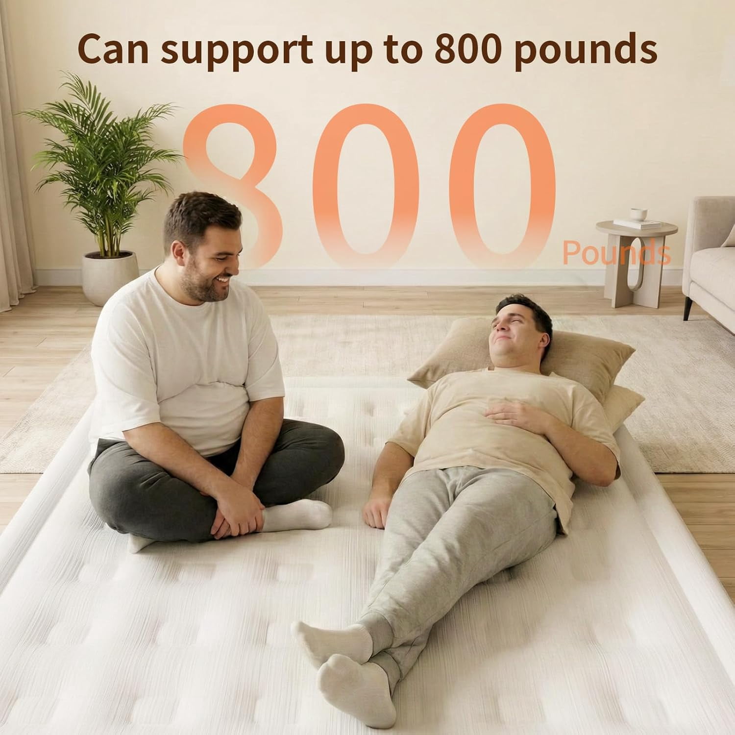 Queen Size self Inflating Blow up air Mattress with Built in Pump Inflatable Camping for Tents inflated Raised airbed