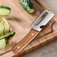 thumbnail image 4 of Premium 2-in-1 Kitchen Peeler with Wooden Handle & Bottle Opener, Sharp Stainless Steel Peeler for Fruits & Vegetables, 4 of 7