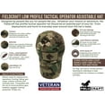thumbnail image 2 of FIELDCRAFT Tactical Operator Hat Low Profile Adjustable Baseball Cap, 2 of 7