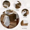 thumbnail image 5 of Brown Geometric Table Cloth Waterproof Tablecloths, Vintage Oil Painting Contemporary Tablecloth Dining Table Cover for Kitchen Party Tabletop Outdoor, Rectangle Tablecloth 60x84 Inch, 5 of 9