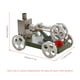 thumbnail image 2 of Motor Stirling de aire caliente, modelo de bricolaje, kit de vehículo de coche, juguete edu MABOTO Motor de motor Stirling, 2 of 7