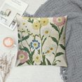 thumbnail image 2 of Patifu  Embroidery Floral Pattern Throw Pillow Covers   Couch Pillows Case for Bed Living Room Chair, No Insert   20x20in, 2 of 5