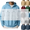 thumbnail image 3 of Men's Half-Zip Hoodies Casual Long Sleeve Sweatshirt Solid Color Sweatshirt for Fall Winter, 3 of 8