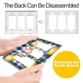 thumbnail image 4 of Yayeee Rocker Switch Wall Plate 2-Gang 4.7"x4.6" Home Decorative Outlet Cover, Cartoon Beige Lemon, 4 of 6