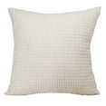 thumbnail image 2 of Funda de almohada cuadrada maciza perfecl 60x60 cm Blanco crema, 2 of 8