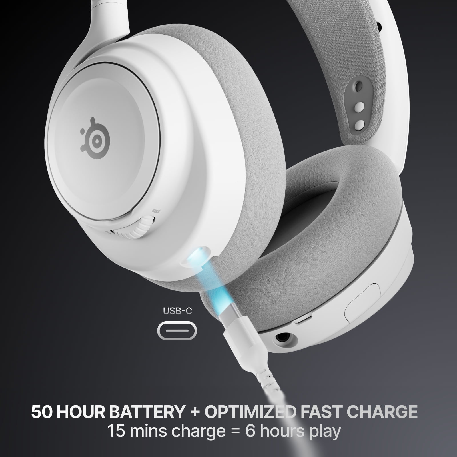SteelSeries Arctis Nova 7P Wireless Gen 2 Multi-Platform Gaming Headset — Real-Time App Control — 50+ HR — Mixable 2.4GHz/Bluetooth — PS5, PS4, PC, Switch 1/2, Mobile - White