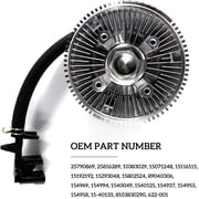 TOPAZ 25790869 Electronic Radiator Cooling Fan Clutch for 02-09 Chevy Trailblazer SSR GMC Envoy Bravada Saab 9-7X 4.2L 5.3 3200