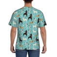 thumbnail image 3 of Bixox Men's Cute Dog Printed Short Sleeve Skinny Athletic T-Shirt, 3 of 6
