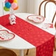 thumbnail image 5 of Corredor Rectangular de Mesa con Estampado de Corazones para San Valentín, 108x11 pulgadas en Poliéster, Mantel Decorativo Rojo/Dorado/Blanco para Cena Romántica/Decoración de Bodas, 5 of 6