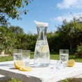 thumbnail image 4 of Rewenti Clear Acrylic Water Pitcher with Lid Large Capacity Juices Jug Drink Container for Fridge Lemonade Iced Tea Beverage Pitcher for Home Kitchen Bar Party, 4 of 6