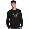 thumbnail image 5 of US Air Force Pilot Symbol USAF Long Sleeve TShirt Men Women Brisco Brands S, 5 of 6