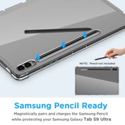 AICase Clear for Samsung Galaxy Tab S9 Ultra Tablet Case, Soft TPU Ultra Slim Crystal Transparent Shockproof Cover for Galaxy Tab S9 Ultra 14.6 Inch 2023