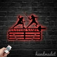 thumbnail image 4 of Handmadetneonsign Fencing Combat Medal Hanger Metal Wall Art Light, Fencing Player Metal Sign Wall Decor, Athlete Metal Decor 46661, 4 of 4