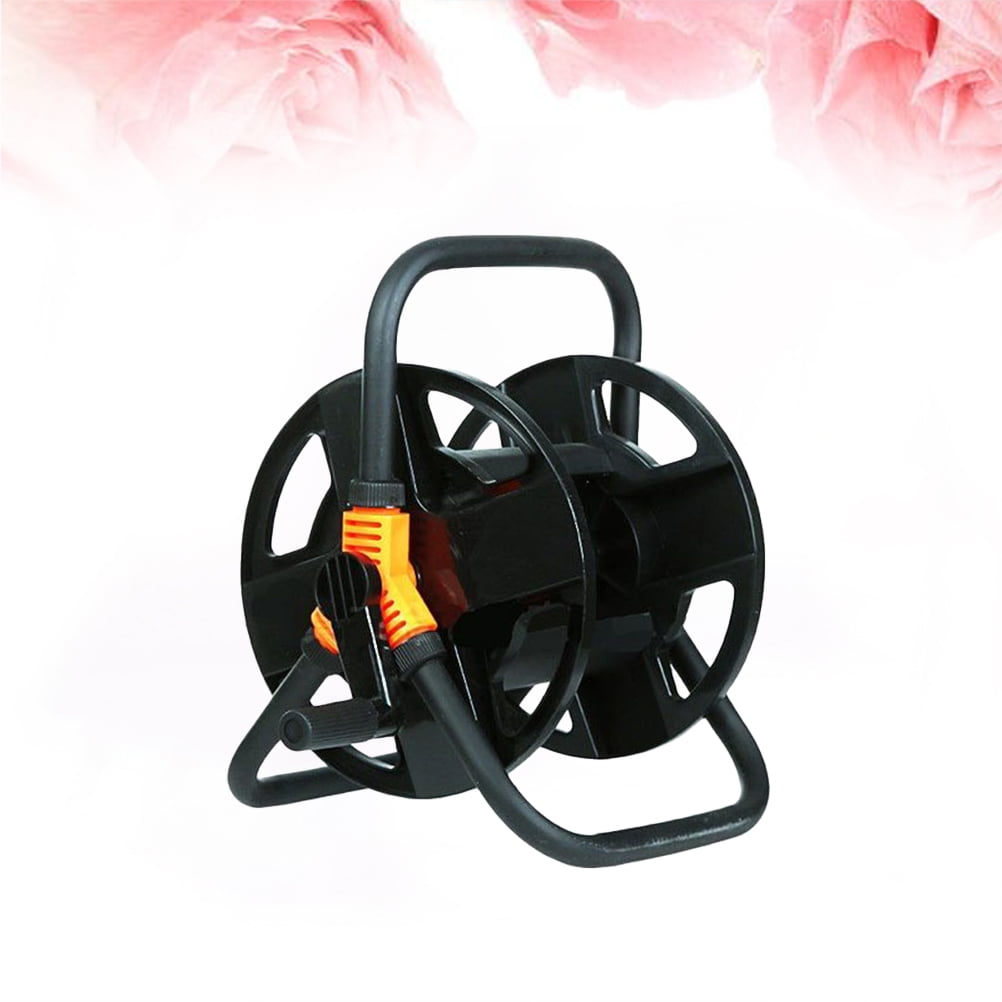 Raindrops Garden Hose Holder Multifunctional Garden Hose Reel Black