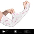 thumbnail image 3 of Haiem Breast Cancer Awareness (4) UV Protection Cooling Arm Sleeves for Men and Women UPF 50 Sun Sleeve, 3 of 8