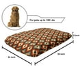 thumbnail image 2 of Vintage Pet Bed, Funky Unusual Shapes in Vibrant Colors Oval Elliptic Forms Nested Vertical Pattern, Resistant Pad for Dogs and Cats Cushion with Removable Cover, 24" x 39", Multicolor, by Ambesonne, 2 of 4