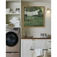 thumbnail image 3 of Drsoum Vintage Landscape Canvas Wall Art 16x16in Natural Framed Laundry Room Classic Wall Prints Modern Farmhouse Bathroom Office Decor, 3 of 5