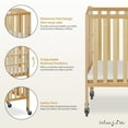 thumbnail image 6 of Dream On Me Birch 3-in-1 Folding Portable Mini Crib, Natural, 6 of 7