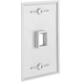 thumbnail image 3 of miduoudo-- Plaque Murale Keystone 1 Port Blanche (10 Pack) avec Insert de Plaque Keystone Standard 1 Gang Ethernet pour RJ45 Keystone, Inserts Modulaires, 3 of 4