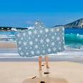 thumbnail image 5 of Toddler Hooded Beach Towel 24x50 Kids Bath Towels Soft Quick Dry for Swim Pool Boys Girls Snowflakes in Air, 5 of 7