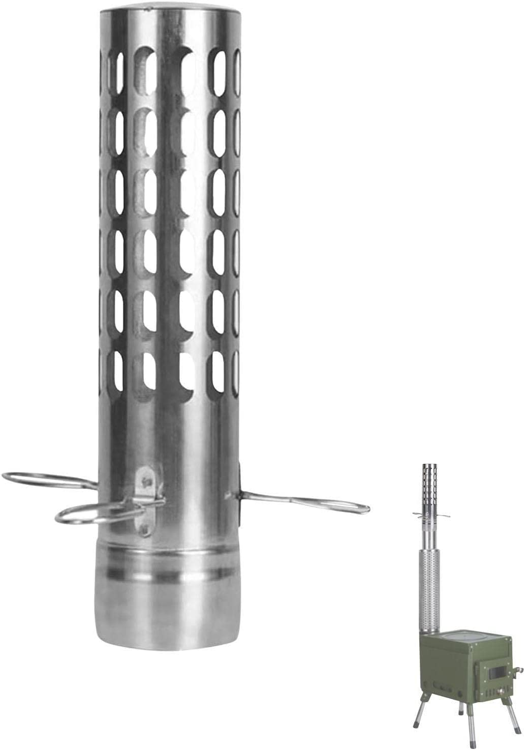 dosili Stovepipe Spark Arrestor Wood Fire Stove Pipe Stainless Steel