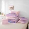 thumbnail image 6 of Homewish Gradient Colorful Butterfly 7-Piece Twin Bedding Sets,Flying Animal Bedding Comforter Set,Pink Loves Pattern Sheet Sets For Girls Kids,Super Cozy Room Decor Reversible, 6 of 8