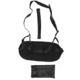 thumbnail image 1 of Reposapiés portátil ajustable de diseño ergonómico y transpirable en color negro para mayor comodidad en viajes y en la oficina, 1 of 8