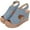 Blue, variant on Dvkptbk Wedge Sandals for Women Platform Espadrilles High Heels Ankle Strap n Flatforms Comfortable Summer Wedding Shoes ummer