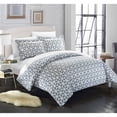 thumbnail image 2 of Chic Home Lovey 2-Piece Reversible Geometric Duvet Cover Set, Twin, Grey, 2 of 4