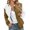 Brown, variant on Patchwork Color Block Cropped Jacket for Women, Full Zip Stand Collar, Trendy Streetwear Fashion Outerwear, 1 Piece, XS-6XL, Plus Size Friendly
