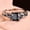 Black, variant on Womens Alloy Ring With Black Diamond Gem Inlay Fashion Jewelry And Artificial Gemstone Inlay Individually Packed