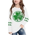 thumbnail image 1 of Blusas y camisas de manga larga con cuello redondo, moda del Día de San Patricio, blusa informal con estampado bonito de manga larga para niños y niñas., 1 of 5