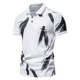 thumbnail image 3 of Chemise à Boutons pour Homme Walmart+ Week Aqestyerly Homme Été Décontractée Boutons Col Rabattu Manches Courtes Chemise Ample Topss, 3 of 5