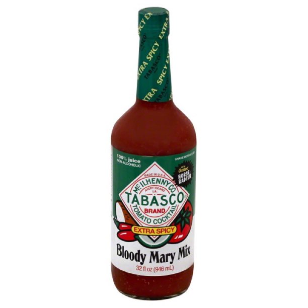 Tabasco Extra Spicy Bloody Mary Mix, 32 Oz (Pack of 6)