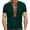 Green, variant on Men's Casual T Shirts Stylish Braided Design with Color Block and Fabric for Everyday Wear,3XL