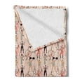 thumbnail image 2 of Circus Soft Flannel Fleece Blanket, Acrobat Actor Artist Gymnast Harlequin Masculine Feminine Clown Characters of Circus, Cozy Plush for Indoor and Outdoor Use, 50" x 60", Multicolor, by Ambesonne, 2 of 5