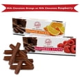 thumbnail image 2 of Sweet Candy Milk Chocolate Candy Sticks Variety 2 Pack- Milk Chocolate Orange Sticks and Milk Chocolate Covered Raspberry Jelly Stick, 2 of 3