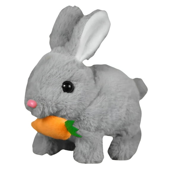 BESTSKY Realistic Bunny Toys for Kids, Interactive Hopping Bunny Pet Plush for Kids That Move